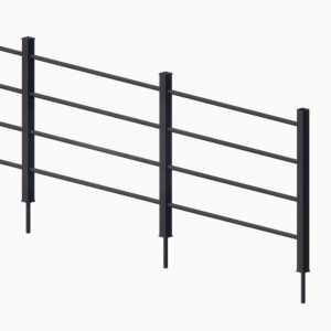 Istutusten suoja-aita nelikulmaisella tolpalla H1300