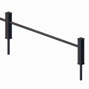 Istutusten suoja-aita nelikulmaisella tolpalla H400