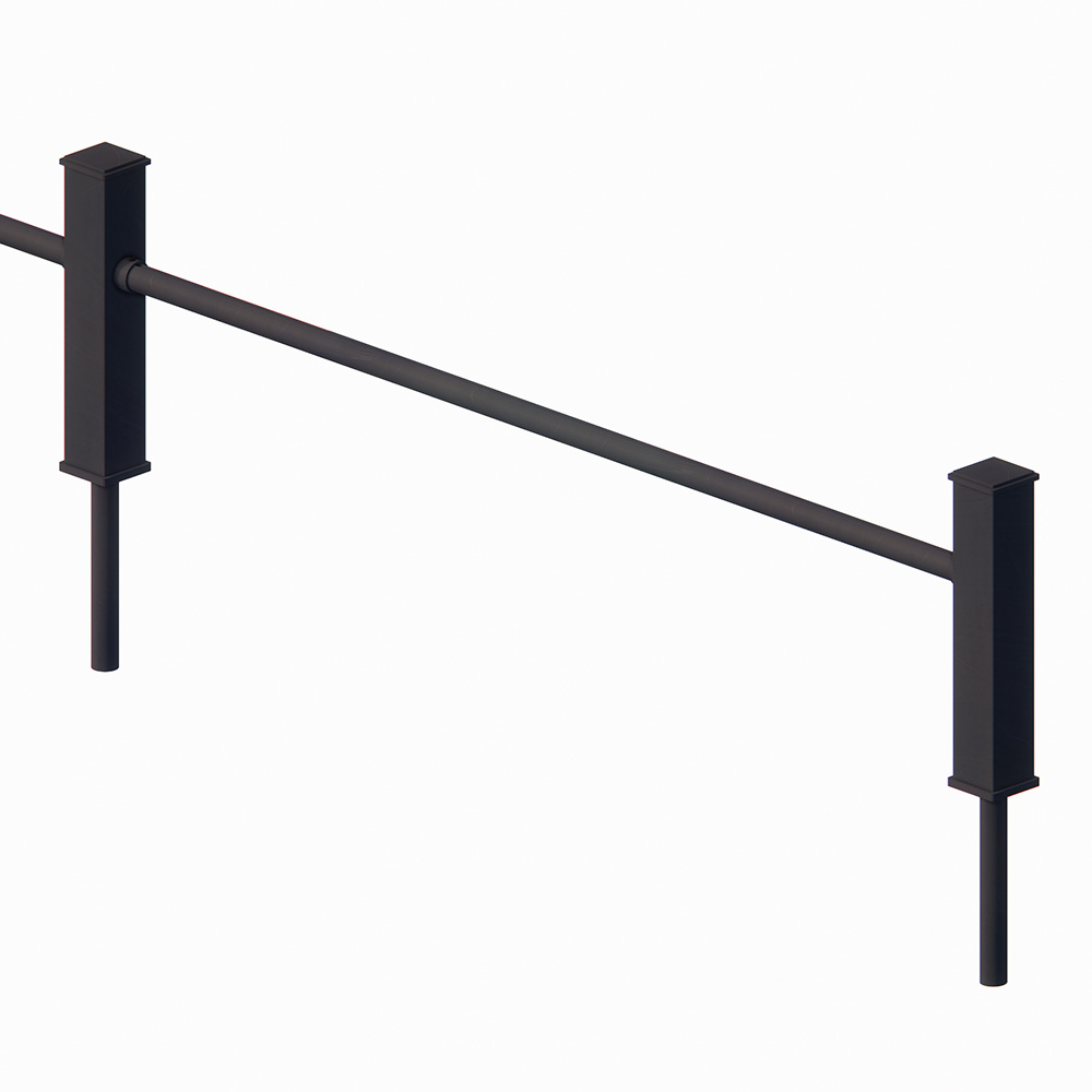 Istutusten suoja-aita nelikulmaisella tolpalla H400