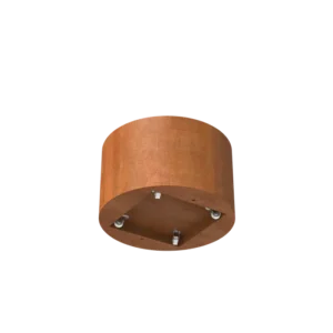 Corten istutusastia sylinteri pyörillä