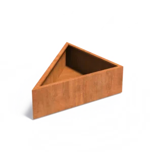 Corten kolmion muotoinen istutusastia