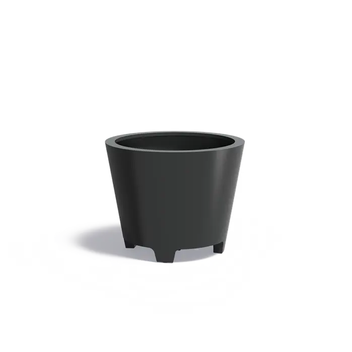 Alumiininen istutusastia Kartio jaloilla