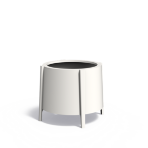 Alumiini-istutusastia Sylinteri pitkillä jaloilla