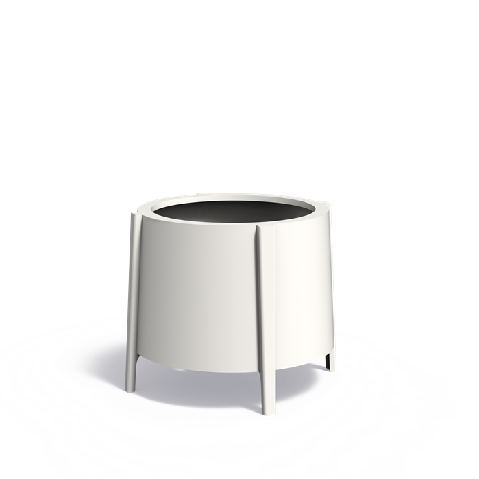 Alumiini-istutusastia Sylinteri pitkillä jaloilla