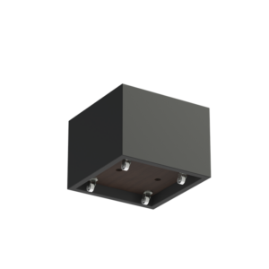 Kulmikas lujitemuovinen astia pyörillä