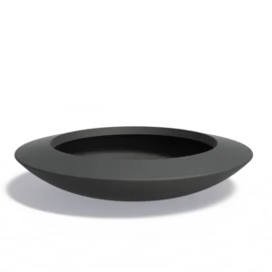 Lujitemuovinen laakea istutusastia