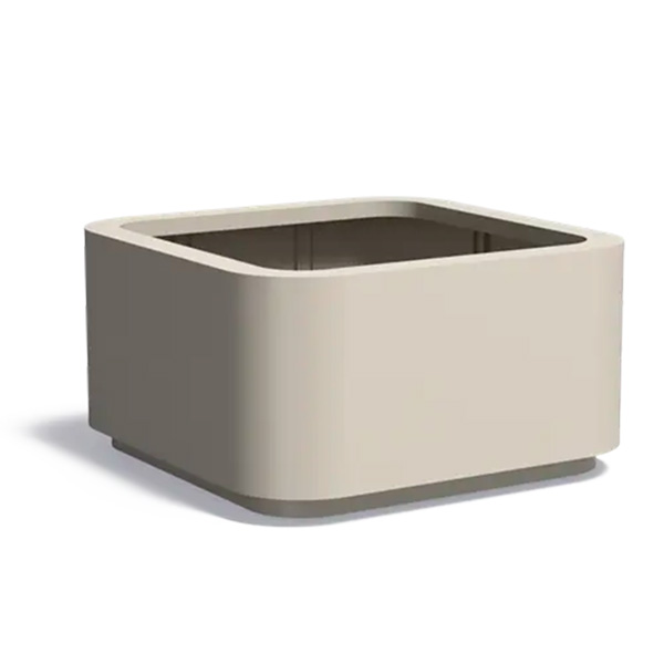 Nelikaari 1500x1500x800 alumiini-istutusastia