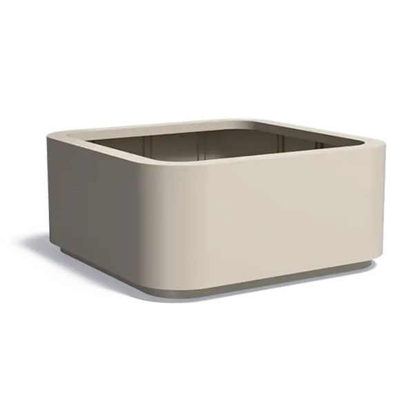 Nelikaari 2000x2000x900 alumiini-istutusastia