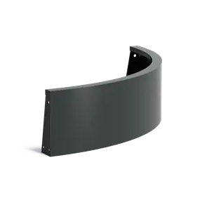 Alumiininen reunatuki ulkokaari 300x1000