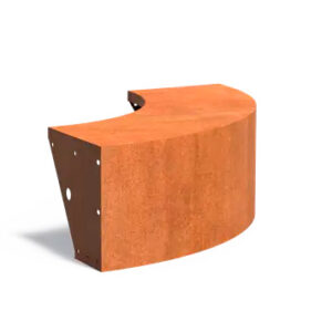 Corten-reunatuki leveä ulkokaari 400 x 1000 mm