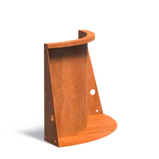 Corten-reunatuki sisäkaari 600 x 500 mm