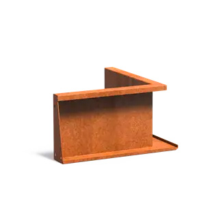 Corten-reunatuki sisäkulma 300 x 500 mm