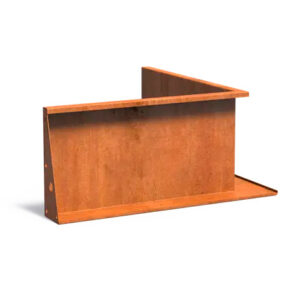 Corten-reunatuki sisäkulma 600 x 1000 mm