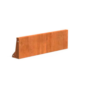 Corten-reunatuki suora 300 x 1000 mm