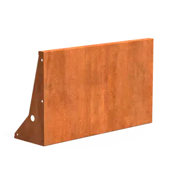 Corten-reunatuki suora 600 x 1000 mm